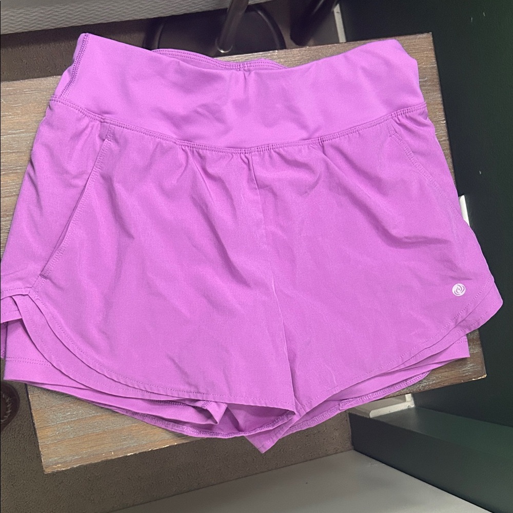 Apana Women's Vibrant Purple Athletic Shorts